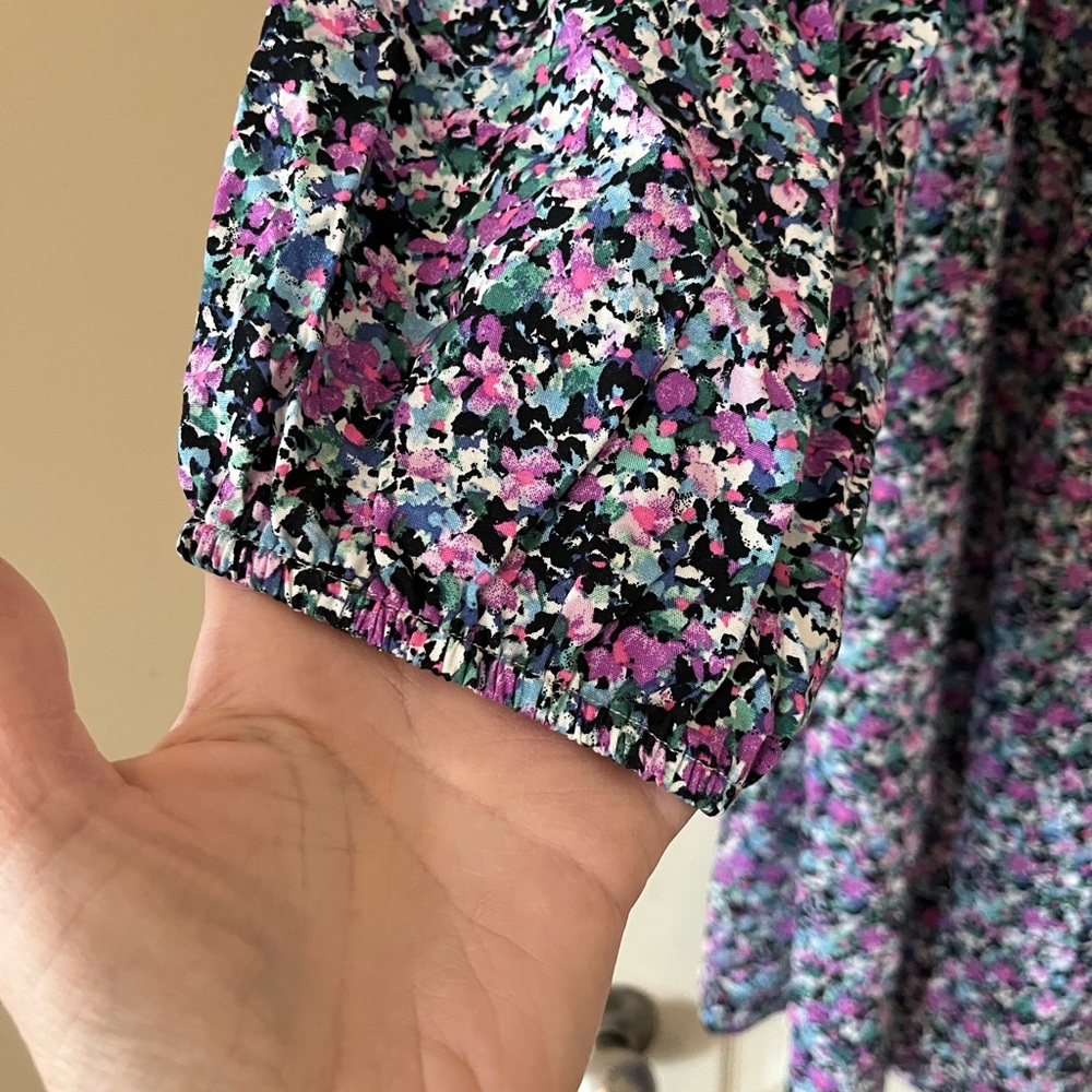 New! Ava & Viv Vibrant Floral Long Sleeve Dress Rayon Women’s Size XXL - Picture 11 of 15